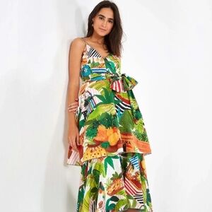 FARM Rio Tropical Fair Midi Dress